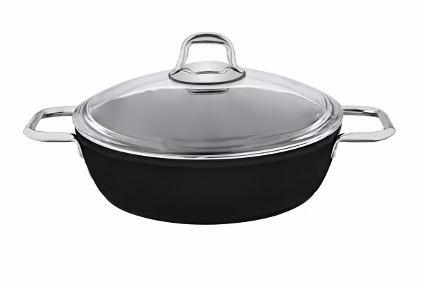 Bicoat Serisi Tekli Karnıyarık Tencere (Black) - 30 Numara