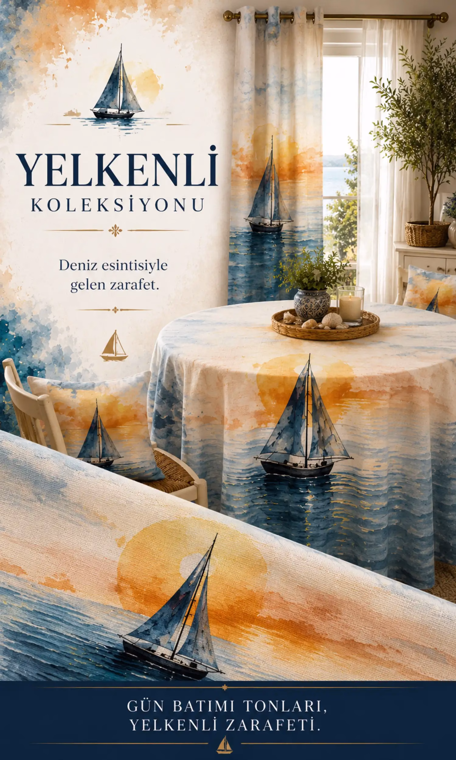 Gün Batımında Yelkenli