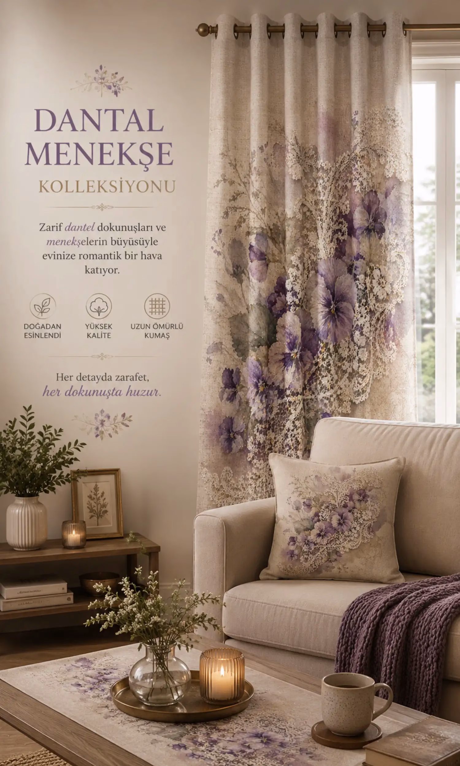 Dantel Menekşe Koleksiyonu