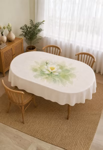Lotus Oval Masa Örtüsü